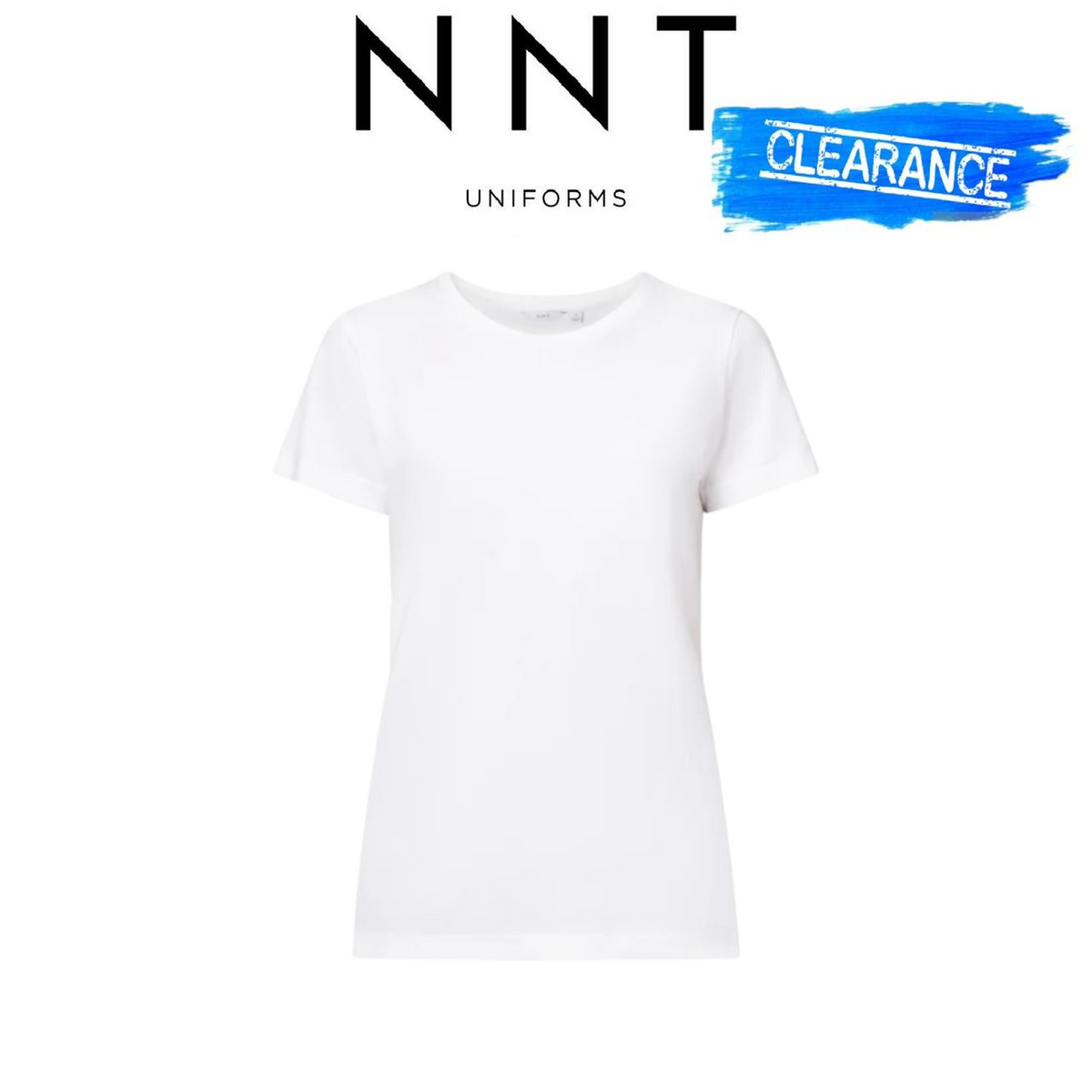 Clearance! NNT Formal Short Sleeve Crew Neck Classic Fit Stretch Tee CATUDM