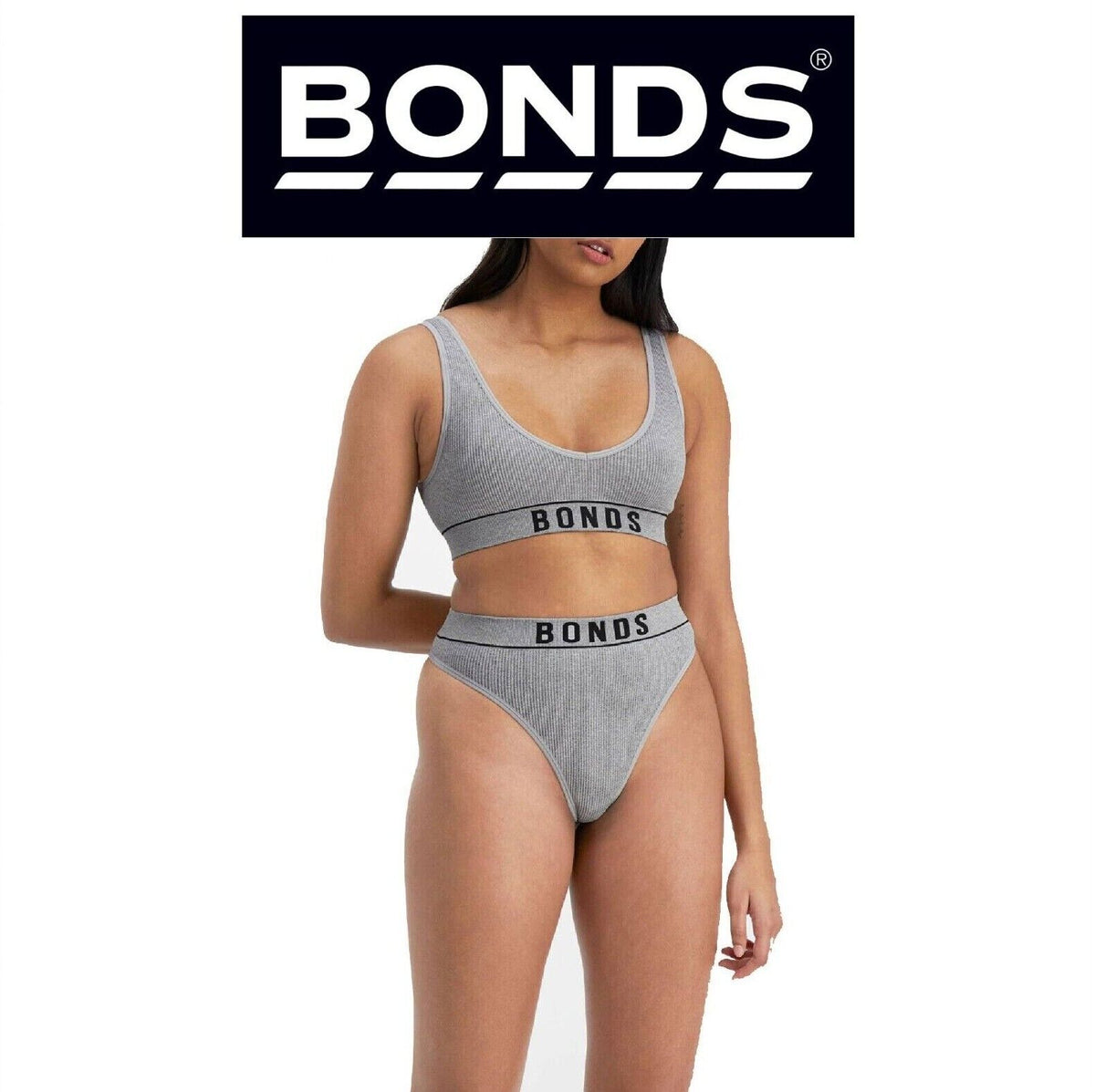 Bonds Womens Retro Rib Gee 90's Style with High Legline Knit Fabric WU8HA