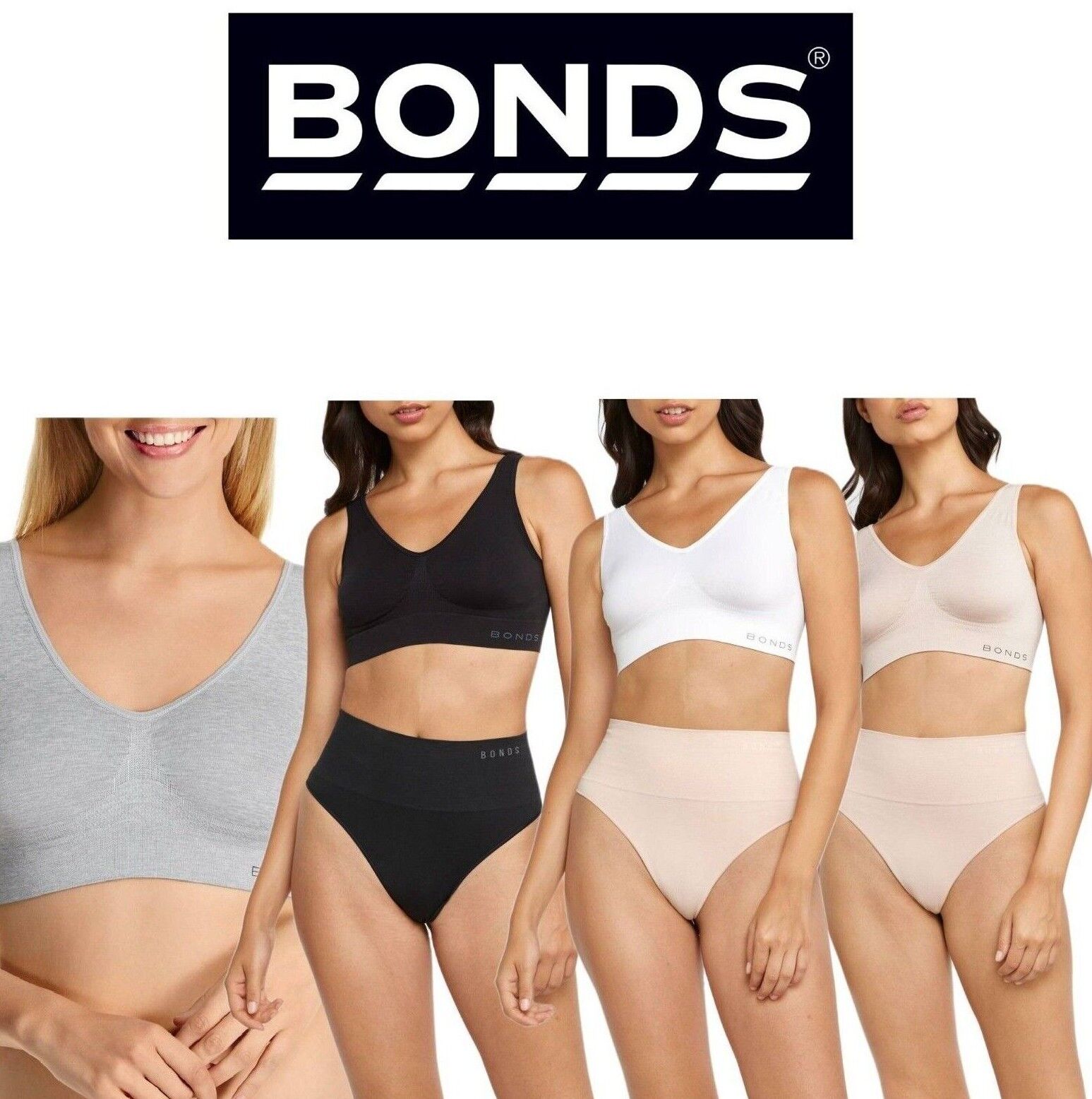 Bonds Womens Comfy Crop Regular Super Soft Flexible Wirefree Bra WVLHY