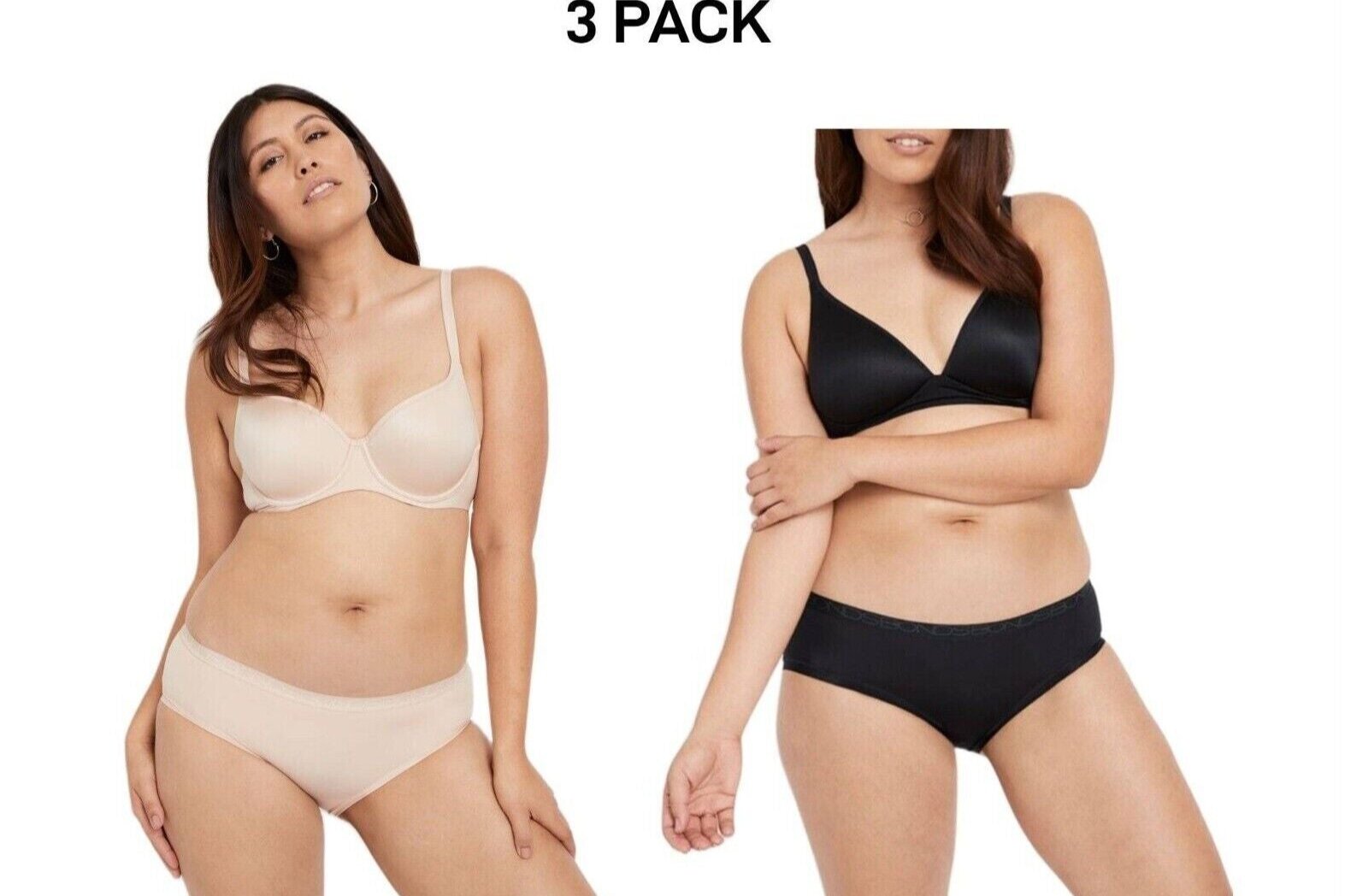 Bonds Womens Invisitails Midi Soft Lightweight Bikini Brief 3 Pack WZGJY