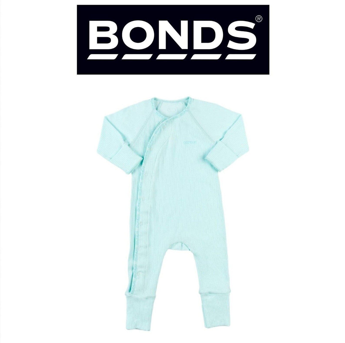 Bonds Baby Pointelle Cozysuit Branded Elastic Trim Aussie Cotton BXGGA