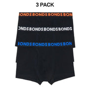 Bonds Mens Everyday Trunk Stretchable Soft Waistband Side Seam 3 Pack MWPY3A