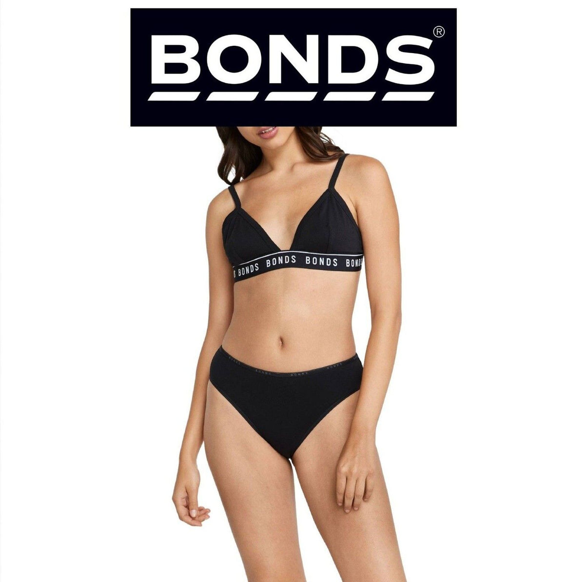 Bonds Womens Everyday Organics Hi Bikini High Leg High Waist Undies WTEW