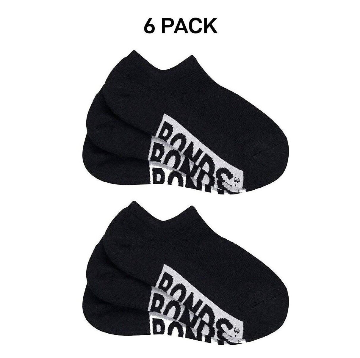 Bonds Womens Cushioned No Show Socks Extra Comfort and Smooth Toe 6 Pack LXPX3N