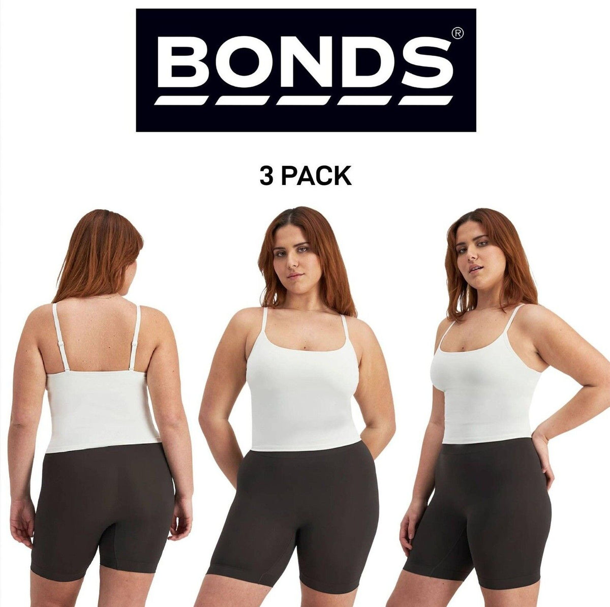 Bonds Womens Bases Seamless Singlet Buttery Smooth and Lightweight 3 Pack WR7Q