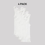 Bonds Baby Ribbed Singlets Vest Comfortable Warmth Side Seamfree 4 Pack BYLV