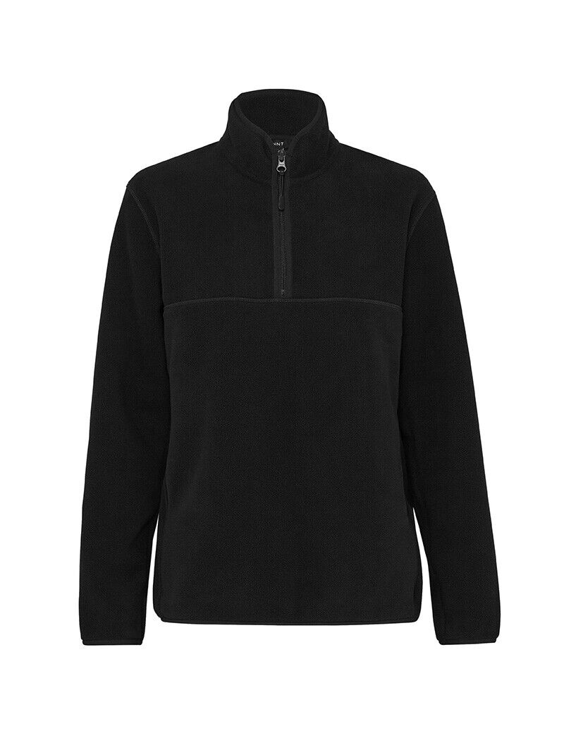 SALE NNT Mens Polar Fleece 1/2Zip Neck Black Cutaway Business Long Sleeve CAT1GT