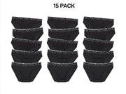 Bonds Girls Bikini Comfy Flexible Coverage Lightweight Breathable 15 Pack UWCE5A