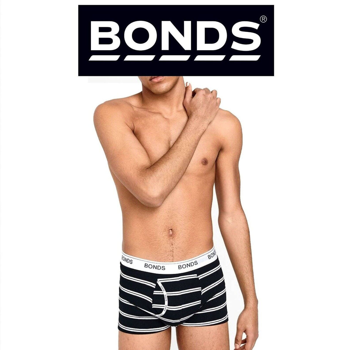 Bonds Mens Guyfront Trunk Ultra Soft Elastic Waistband Seam Free MX3K