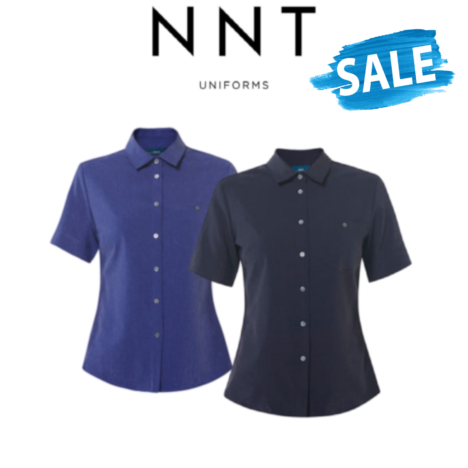 SALE NNT Womens Polylin Short Sleeve Action BK Fitted Style Shirt CATU2U