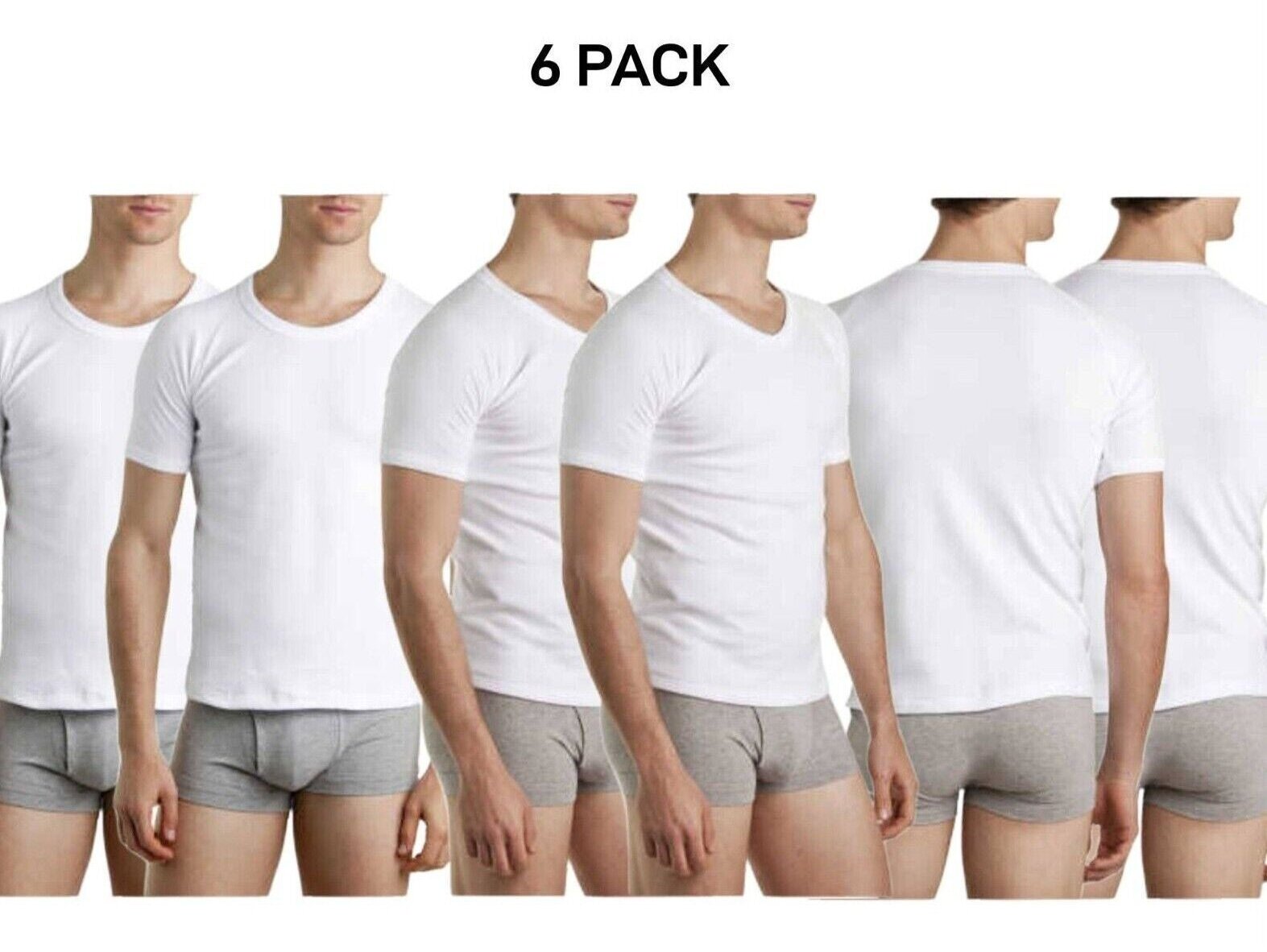 Bonds Mens Genuine Raglan Crew Neck Perfect Tee Close Body Fit 6 Pack M9372W