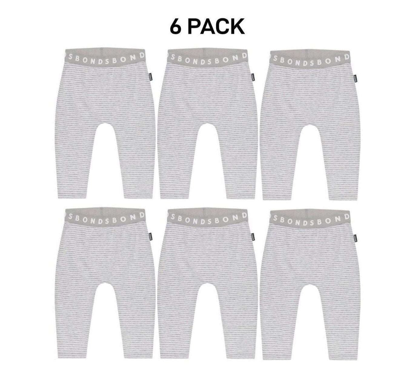 Bonds Baby Stretchies Legging Versatile Strong Elastic Waistband 6 Pack BXUGA