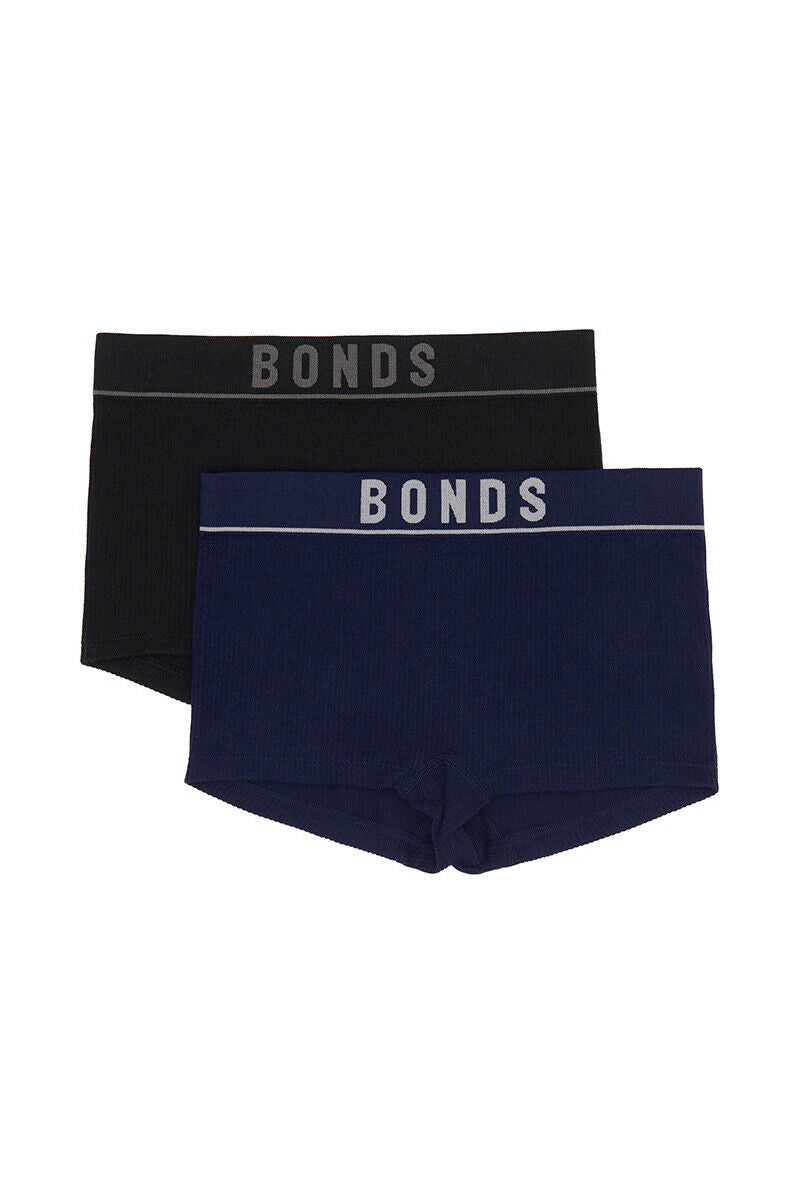 Bonds Girls Original Rib Shortie Soft Stretchy Ultimate Comfort 8 Pack UWLL2A