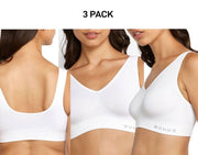 Bonds Womens Comfy Crop Regular Super Soft Flexible Wirefree Bra 3 Pack WVLHY
