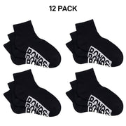 Bonds Womens Logo Cushioned Quarter Crew Comfy Cushioning Socks 12 Pack LXPP3N