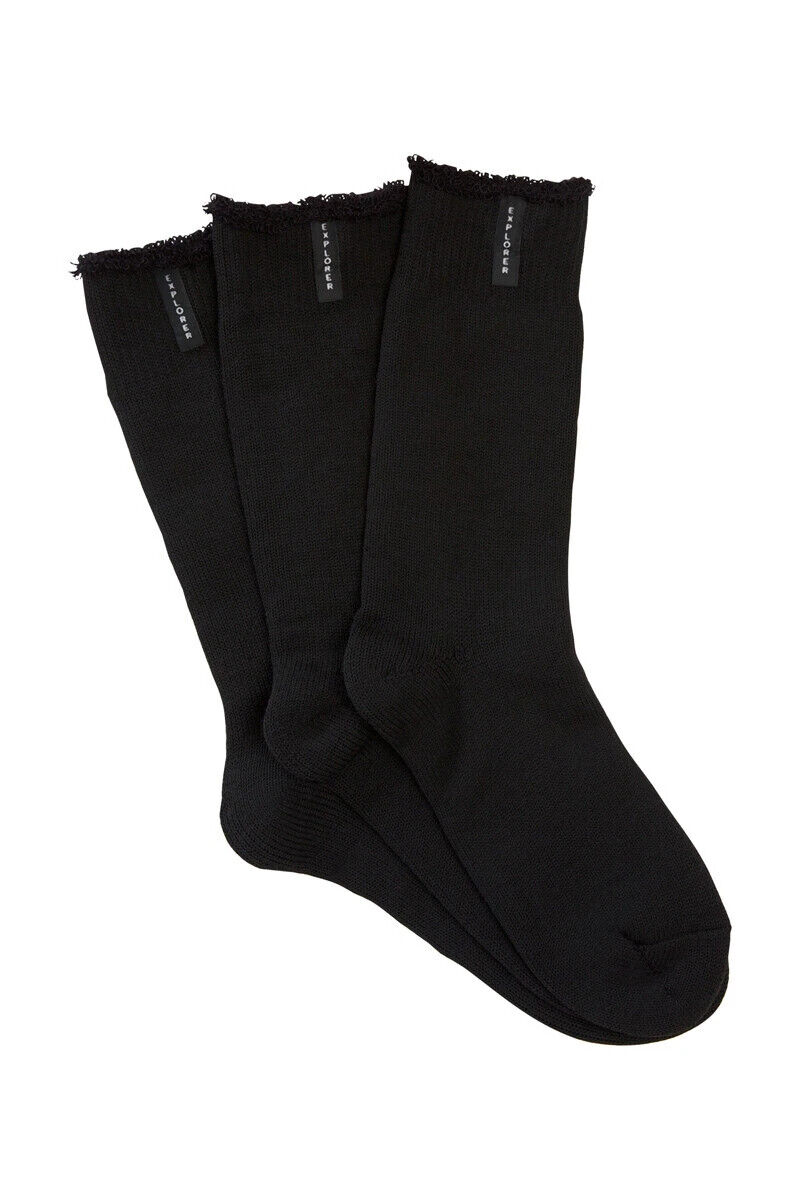 Bonds Mens Explorer Original Wool Crew Socks Comfy Durability 3 Pack SYNW3W