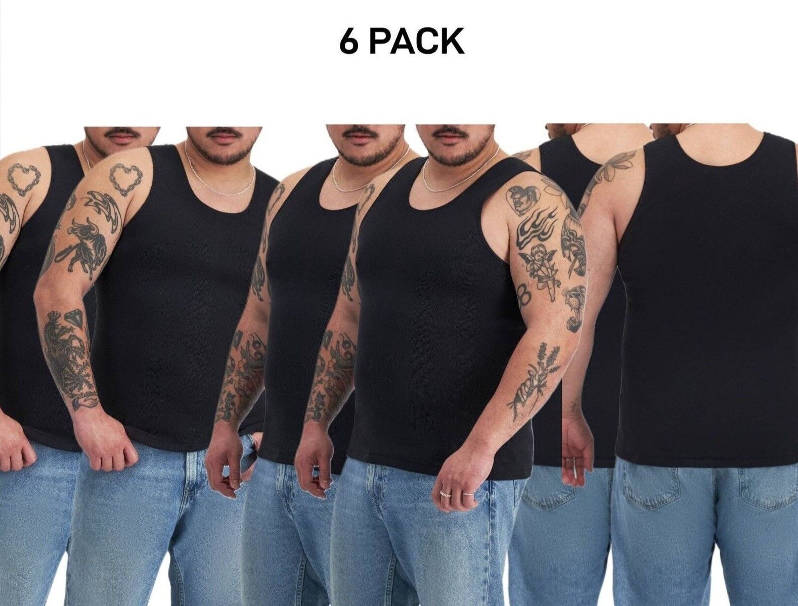 Bonds Mens Chesty Singlets Cotton Side Seamfree Comfortable Fit 6 Pack M757O