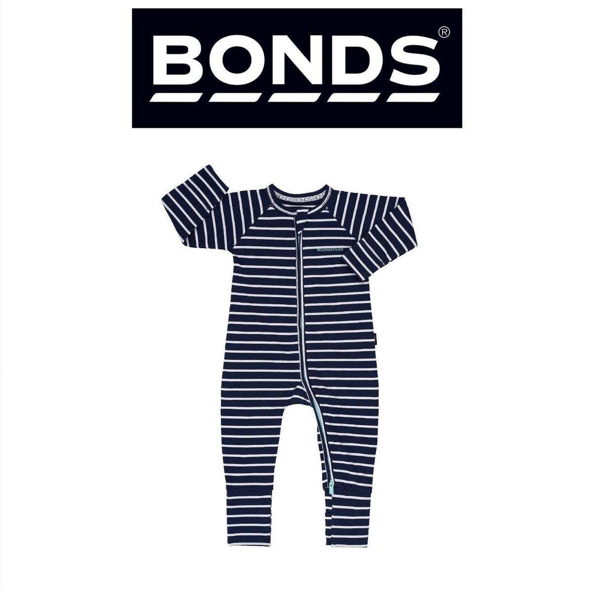 Bonds Baby Zip Wondersuit Soft Cosy Stretchy Fabric Logo Waistband BZDYA