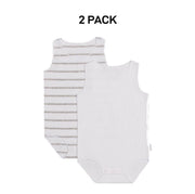 Bonds Baby Wonderbodies Singlets Comfy Soft Stretchable Cotton 2 Pack BWTRA