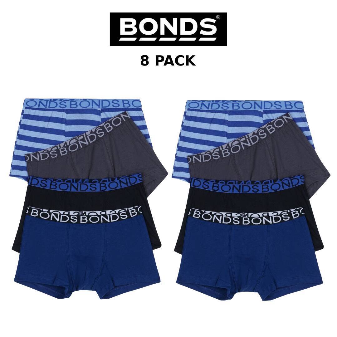 Bonds Boys Trunk Supportive Pouch With Comfy Coverage 8 Pack UWCF4A 20J