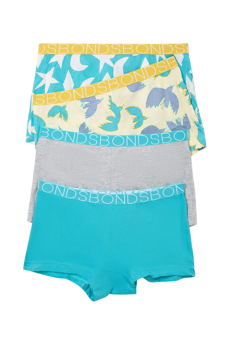 Bonds Girls Shortie Full Coverage Modesty Ultimate Soft Waistband 8 Pack UWCA4A