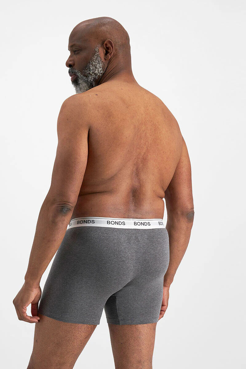 Bonds Mens Guyfront Mid Trunk Signature Fly Opening Seamfree Side 3 Pack MWXB3A