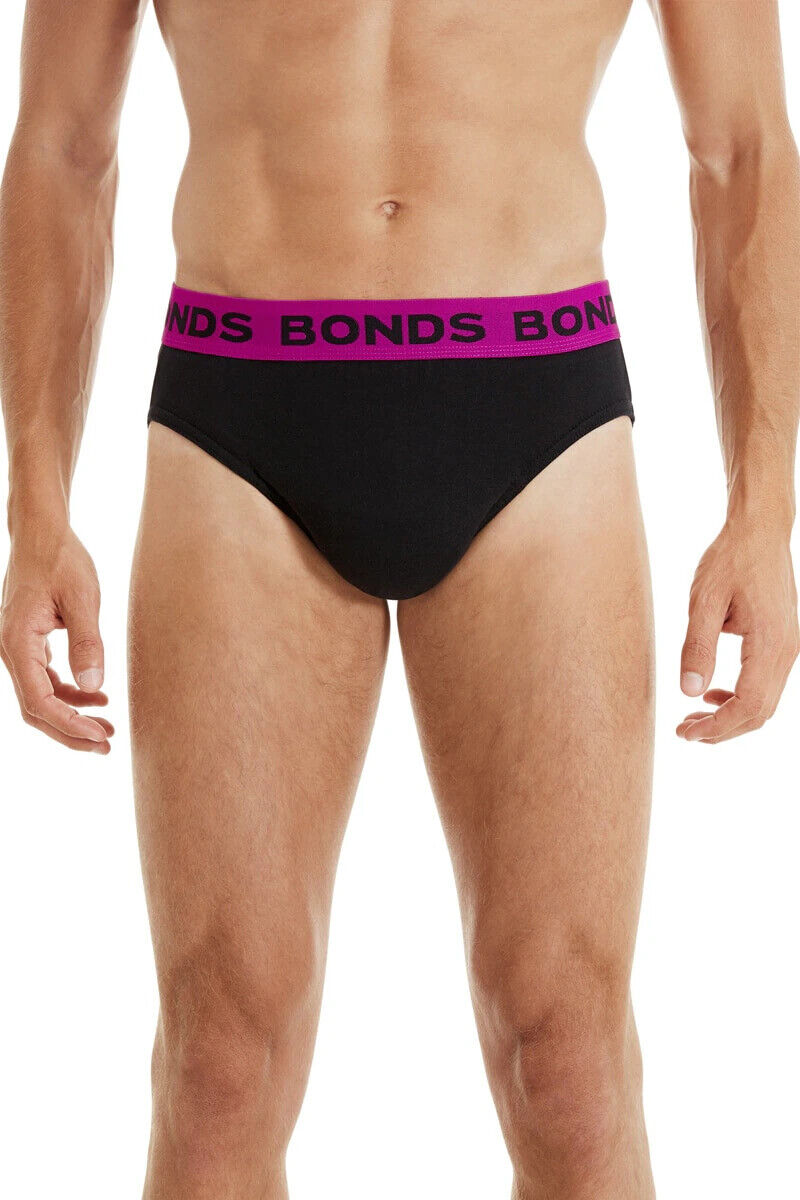 Bonds Mens Hipster Brief Super Soft Branded Elastic Waistband 5 Pack M8DMTX