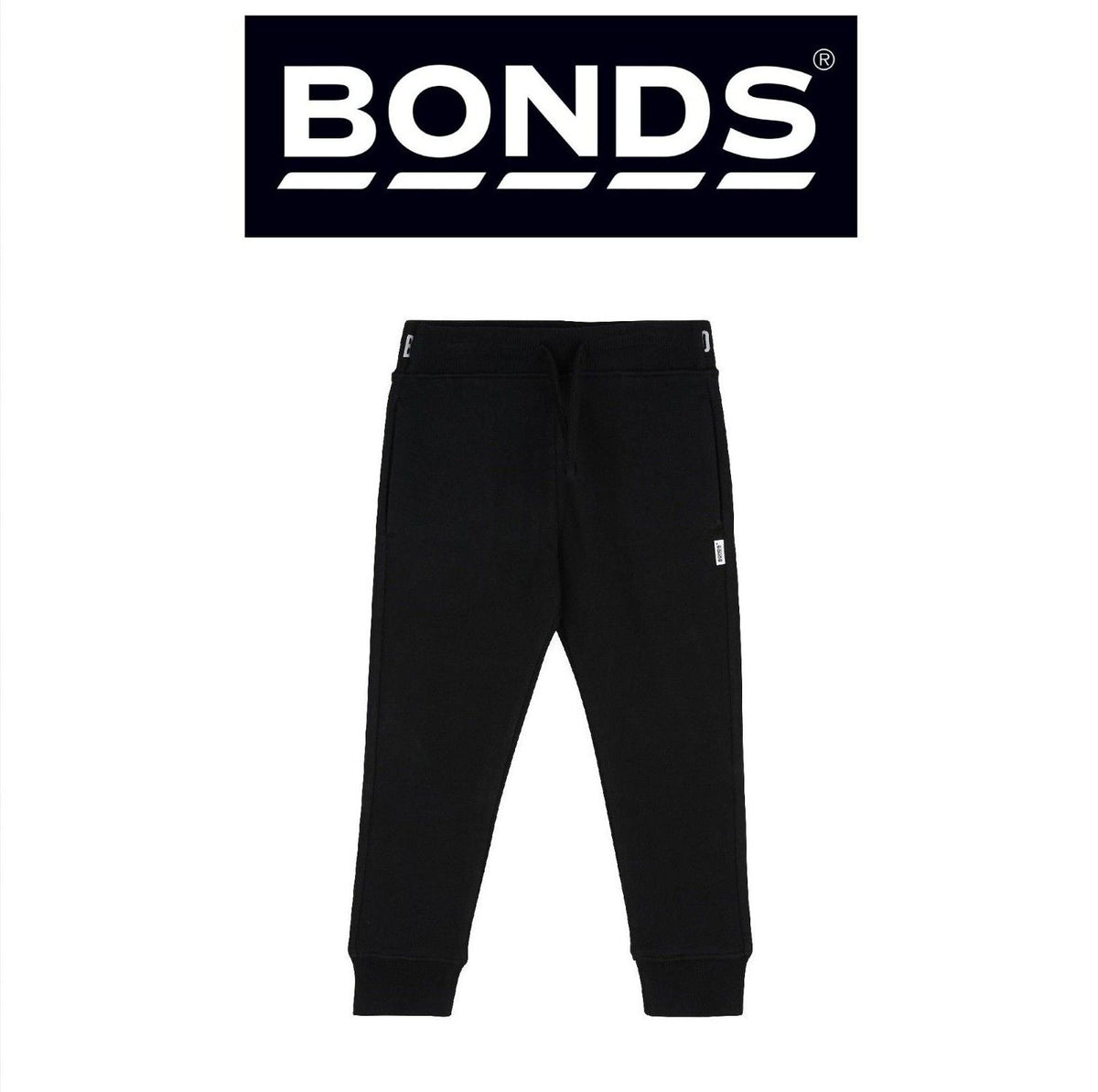 Bonds Kids Fleece Trackie Pants Roomy Drop Crotch Styling & Tapered Legs KVRJK