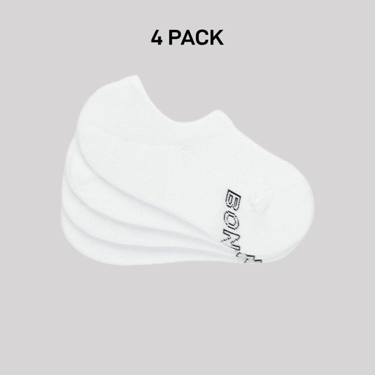 Bonds Womens Ultimate Lightweight Sneaker Breathable Mesh Panels 4 Pack LXTC4N