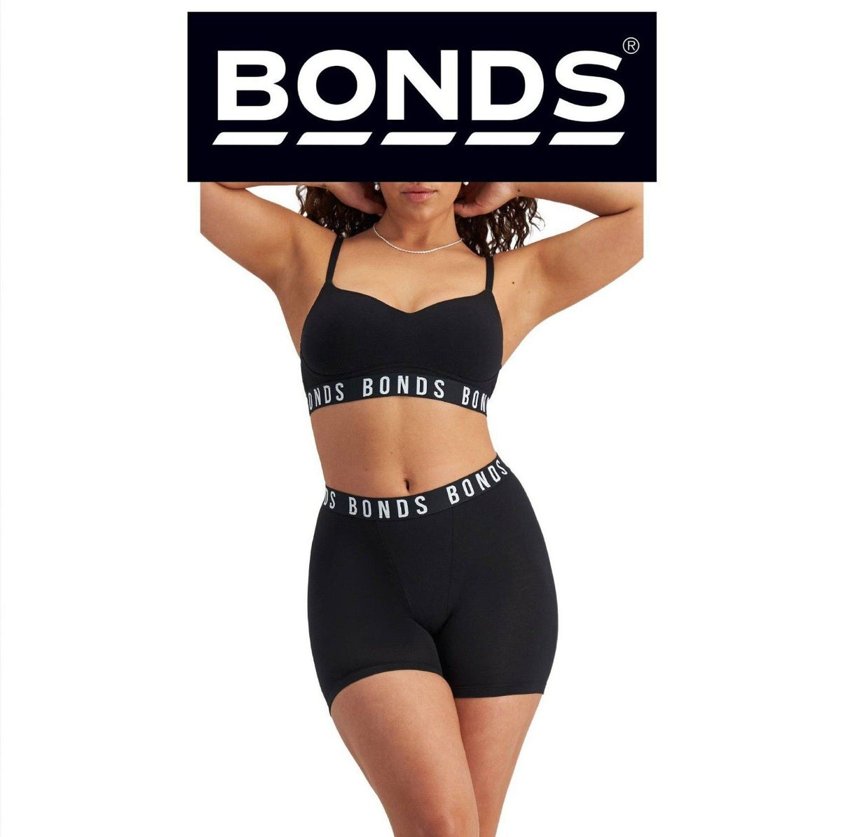 Bonds Womens Icons Super Logo Short Comfy Extra Coverage Mid-Length WR4V