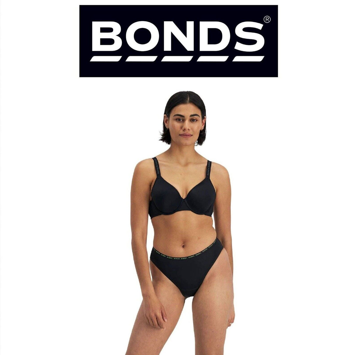 Bonds Womens Damn Dry Active Hi Bikini Protect Odours & Light Leaks Undies WRJC