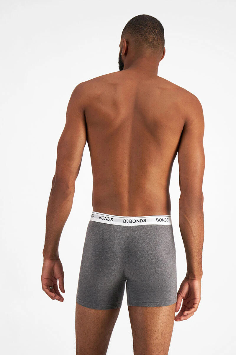 Bonds Mens Guyfront Mid Trunk Signature Fly Opening Seamfree Side 12 Pack MWXB3A