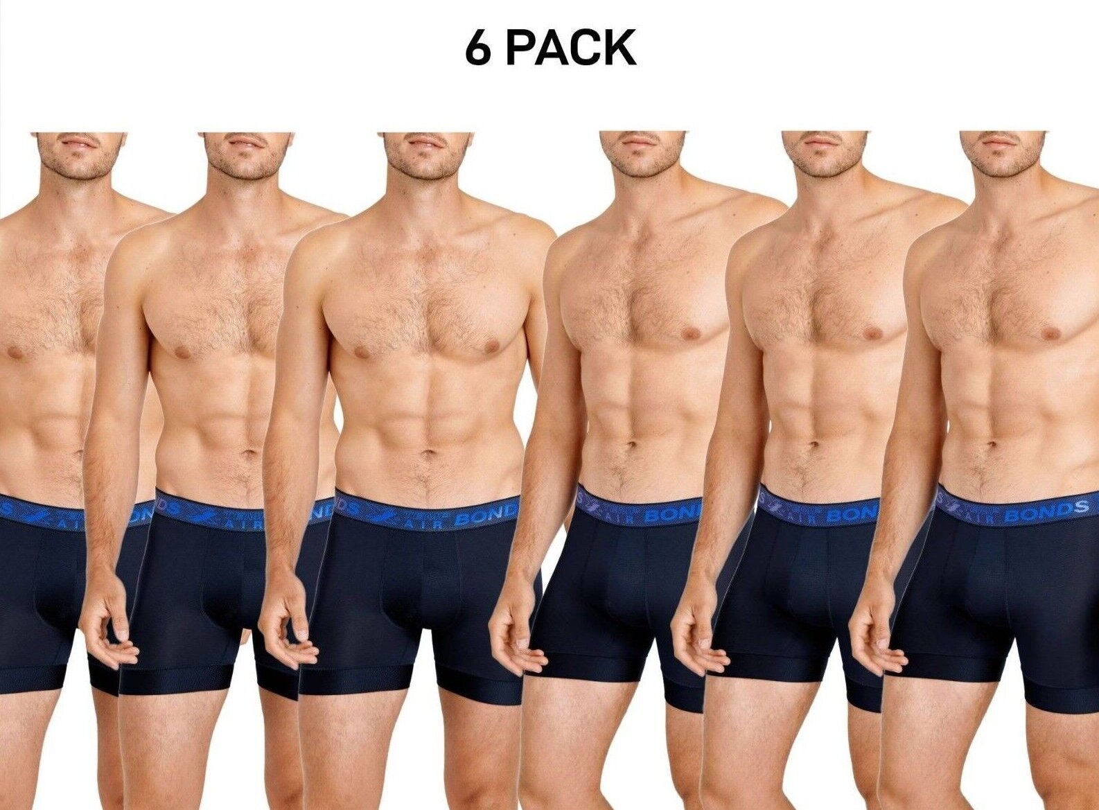 Bonds Mens X-Temp Air Trunk Activemesh Panels Promote Airflow Undies 6 Pack MX4R