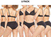 Bonds Womens Cottontails Midi Breathability and Comfort Brief 6 Pack WY5PA