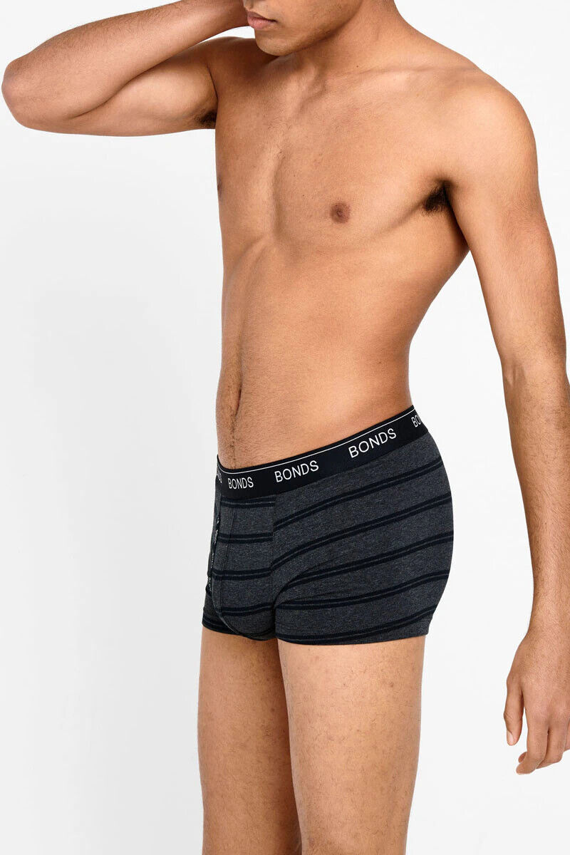 Bonds Mens Guyfront Trunk Ultra Soft Elastic Waistband Seam Free 6 Pack MX3K