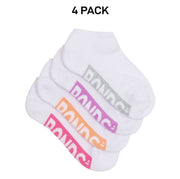 Bonds Kids Logo Light Low Cut Socks Comfy Lightweight Breathable 4 Pack RXU74W