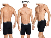 Bonds Mens X-Temp Long Trunk Stretchable Wide Waistband Flat Seams 3 Pack MXEHA