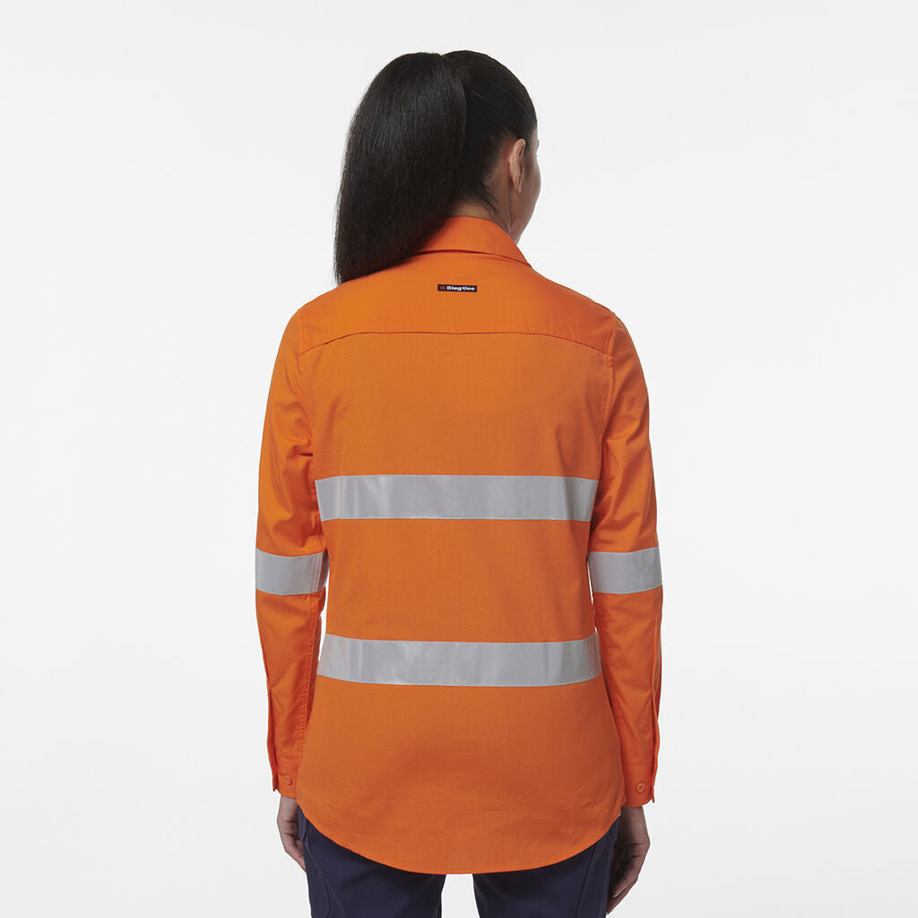 KingGee Womens Workcool Vented Reflective Shirt K44231-Collins Clothing Co