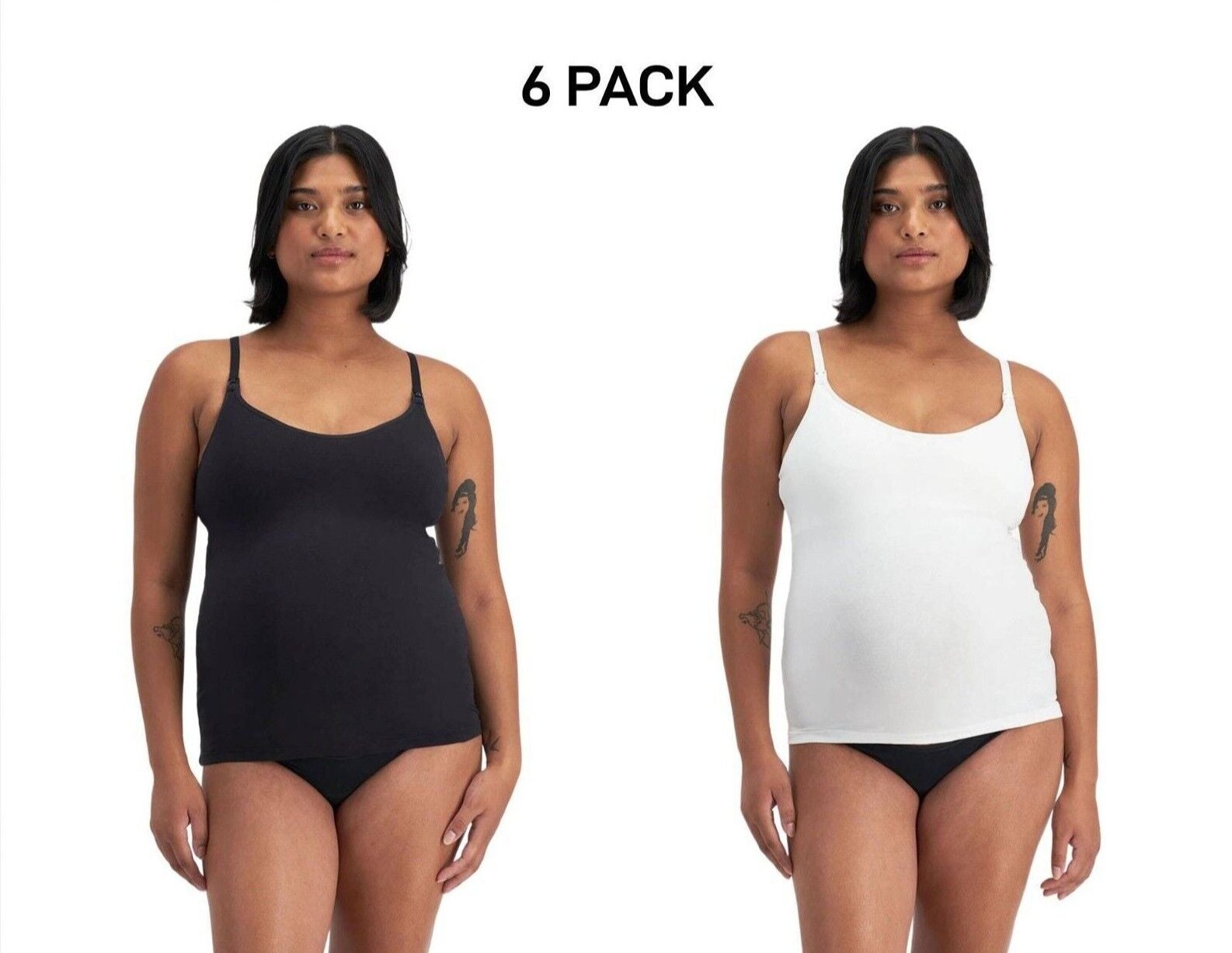 Bonds Womens Damn Dry Milk Leaks Scoop Cami Comfy Wirefree Support 6 Pack YWPV