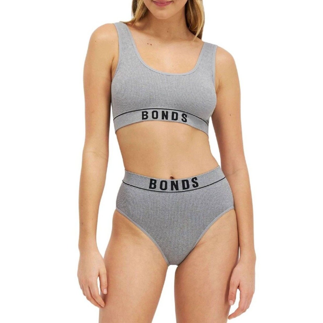 Bonds Womens Retro Rib Seamless Hi Hi Bikini High Waist & Super High Leg WU8FT