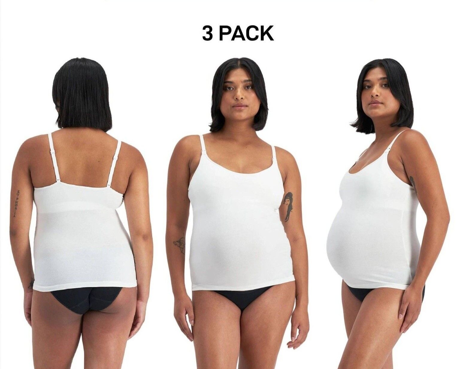 Bonds Womens Damn Dry Milk Leaks Scoop Cami Comfy Wirefree Support 3 Pack YWPV