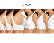Bonds Womens Comfy Crop Regular Super Soft Flexible Wirefree Bra 6 Pack WVLHY