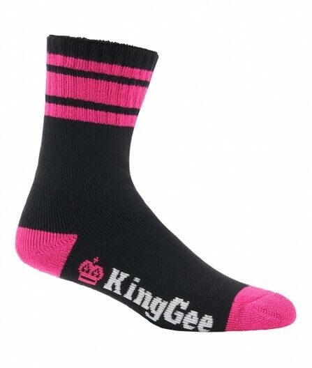 FATHER'S DAY SALE KingGee Womens 3 Pack Bamboo Breathable Work Soft Socks K49015