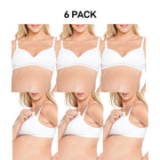 Bonds Womens Bumps Contour Maternity Wirefree Bra Comfy Flattering 6 Pack YYCCW
