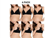 Bonds Womens Original Maternity Wirefree Contour Bra Comfy Coverage 6 Pack YXJ4Y