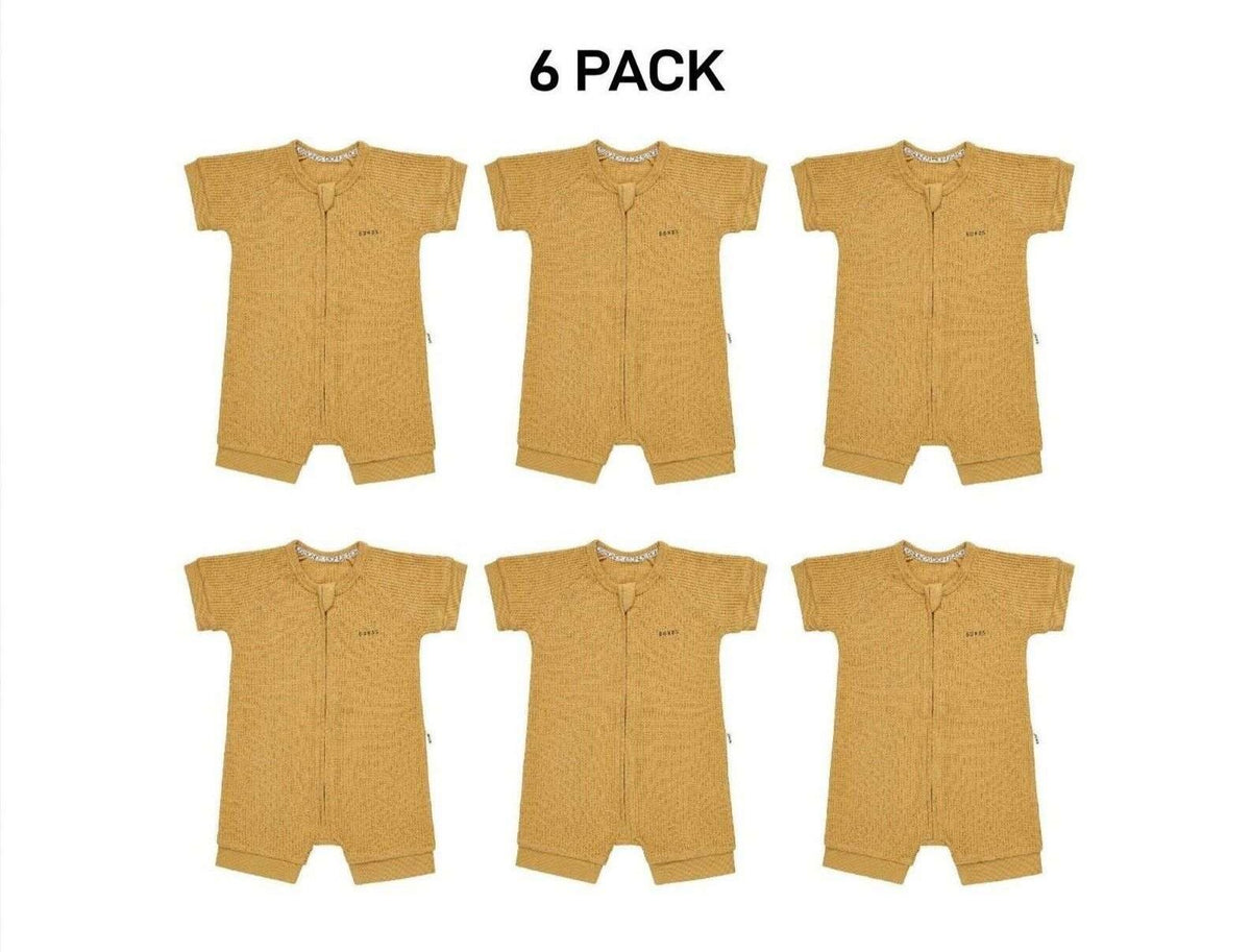 Bonds Baby Waffle Romper Soft Recycled Cotton Stretchy Fabric 6 Pack BWRNA