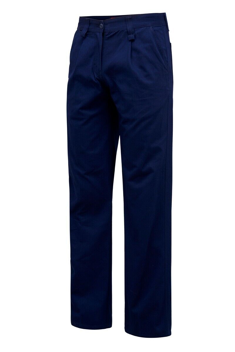 Womens Hard Yakka Core Work Pants Modern Comfort Fit Cotton Drill Tough Y08840