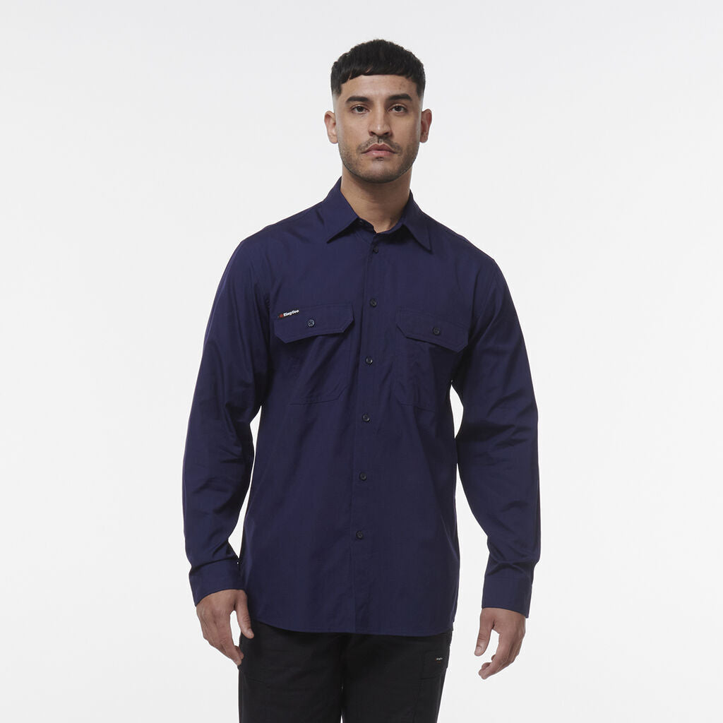 KINGGEE Mens Workcool Lightweight Workshirt Vented Breathable Shirt K14031-Collins Clothing Co