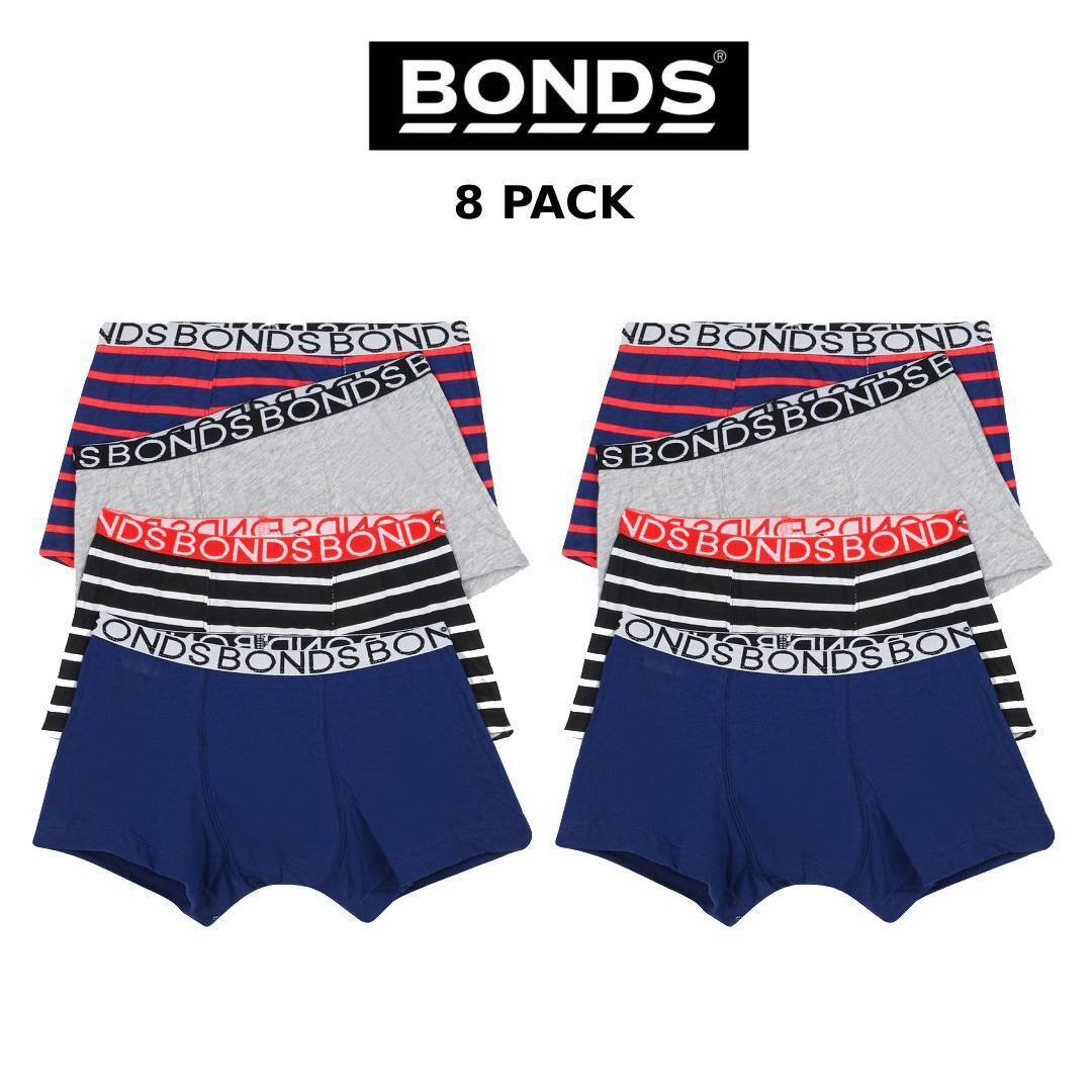 Bonds Boys Trunk Supportive Pouch with Comfy Coverage 8 Pack UWCF4A X79