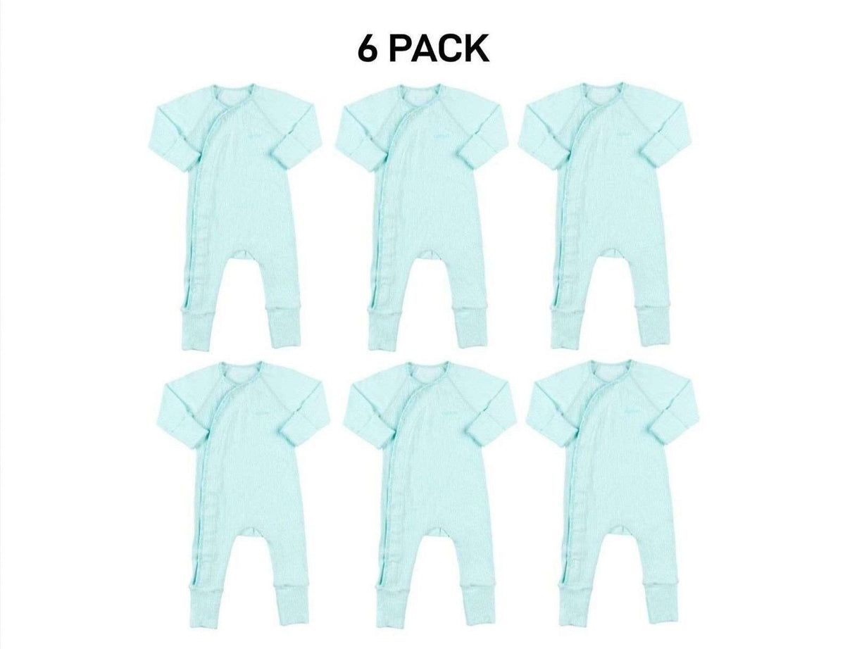 Bonds Baby Pointelle Cozysuit Branded Elastic Trim Aussie Cotton 6 Pack BXGGA